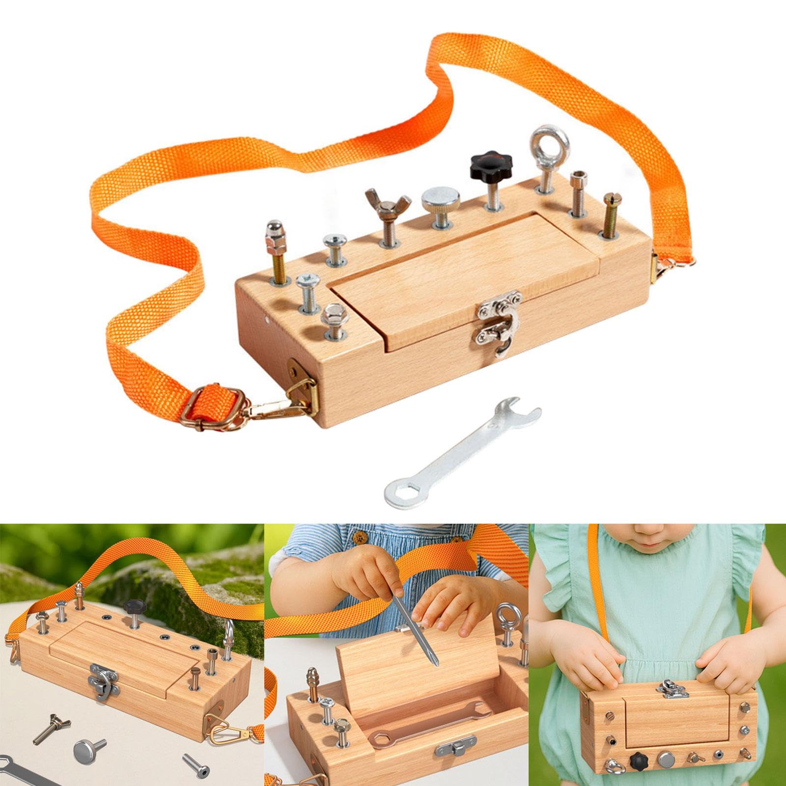 Juego de Herramientas para Niños, Caja de Tuercas, Juego de Destornilladores, Tablero, Juguete de Aprendizaje Sensorial, Herramienta Práctica de