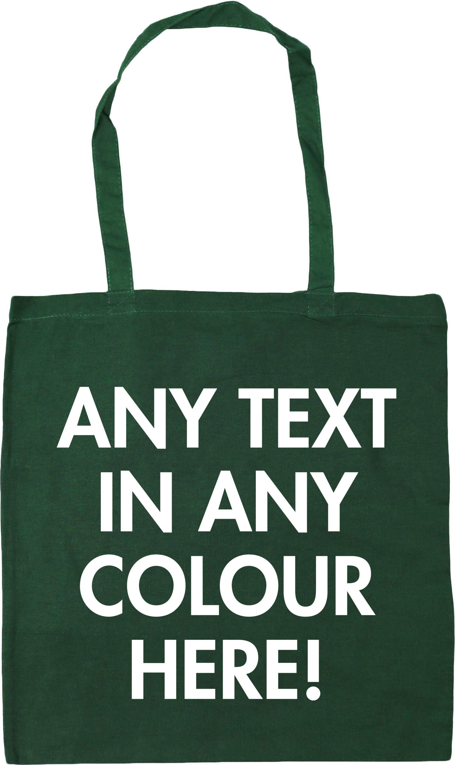 Hippowarehouse Personalised Tote Shopping Gym Beach Bag 42cm x38cm, 10 litres