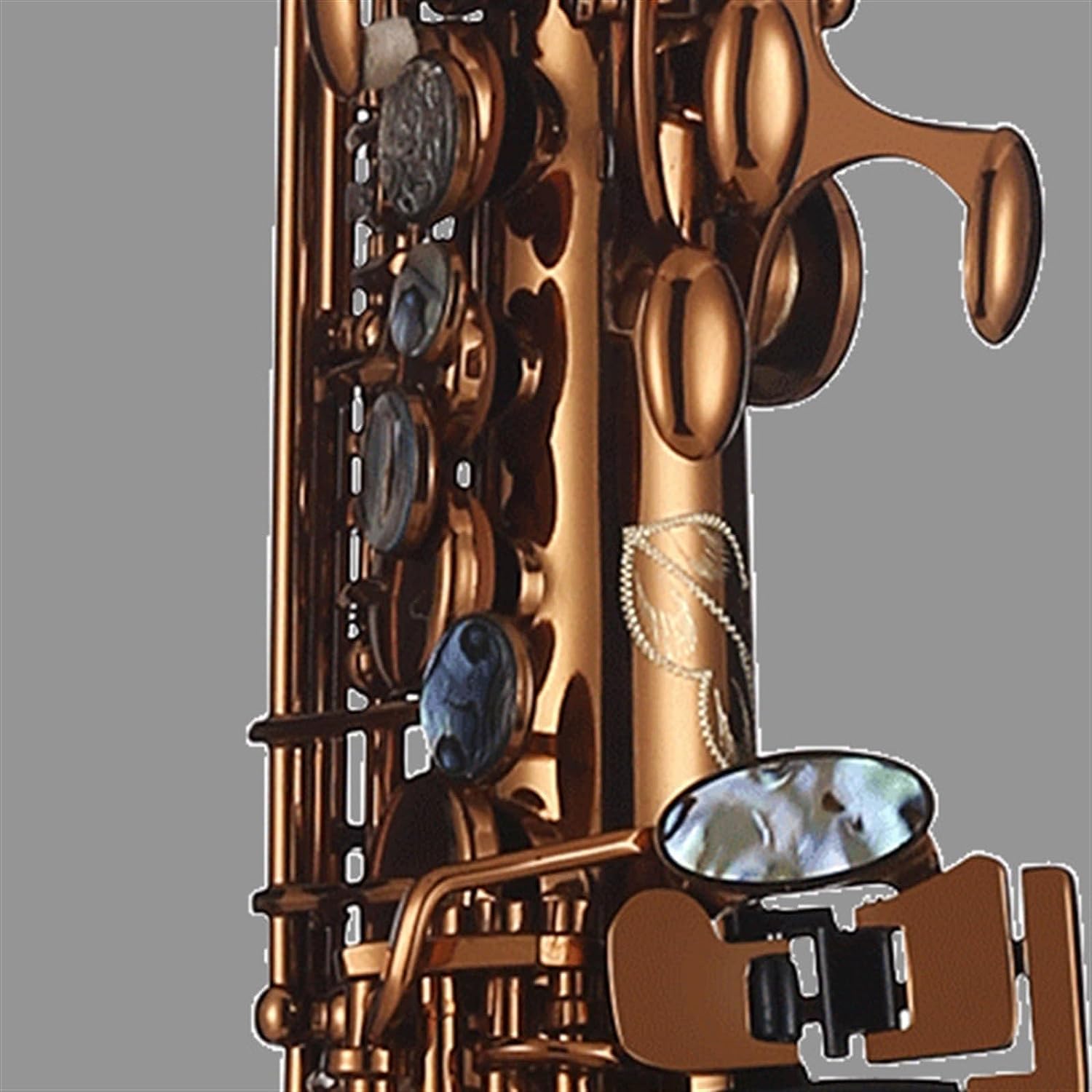 Zestaw dla początkujących saksofonu - B-flat Straight Pipe wysoki instrument dęty drewniany dla dorosłych - profesjonalny instrument wydajności dla początkujących