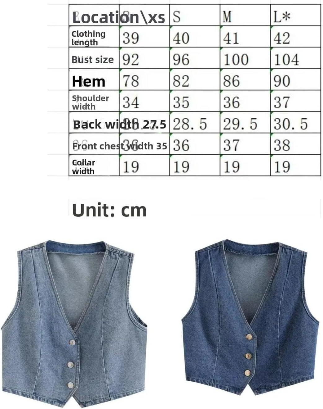 Women's Vintage Denim Vest Single Breasted V-Neck Sleeveless Jacket Washed Distressed Waistcoat Summer Short Coat