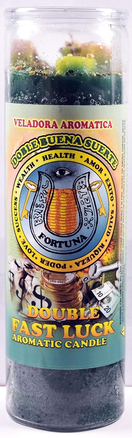 3 Pieces Candles Cocktail VELADORA Double Fast Luck/Doble Buena Suerte AROMATICA