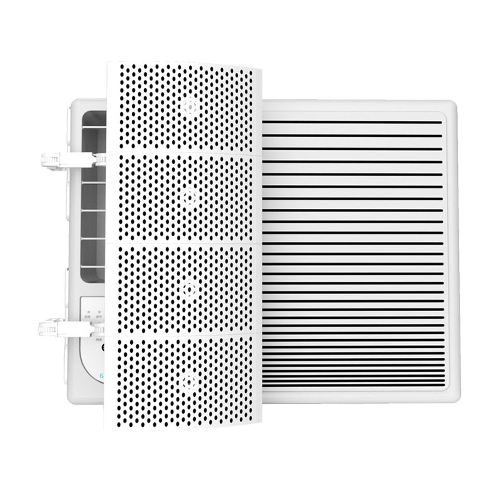 Placa guía de aire acondicionado, para ventana, habitación, aire acondicionado, dirección ajustable, deflector de viento directo, 45 x 20 cm, pequeño deflector de viento montado en ventana