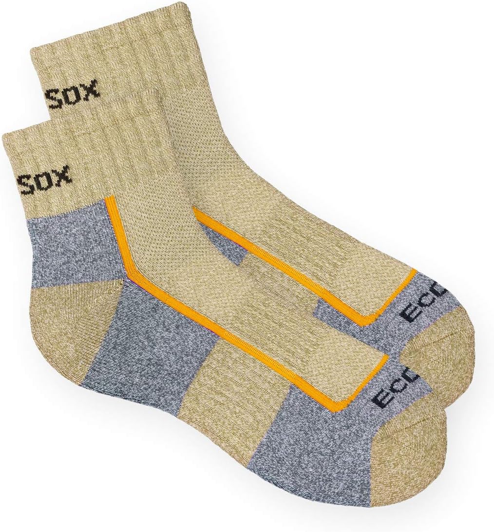 Ecosox Bamboo Viscose Active Sport Light Weight Quarter Hiking 3 Pairs