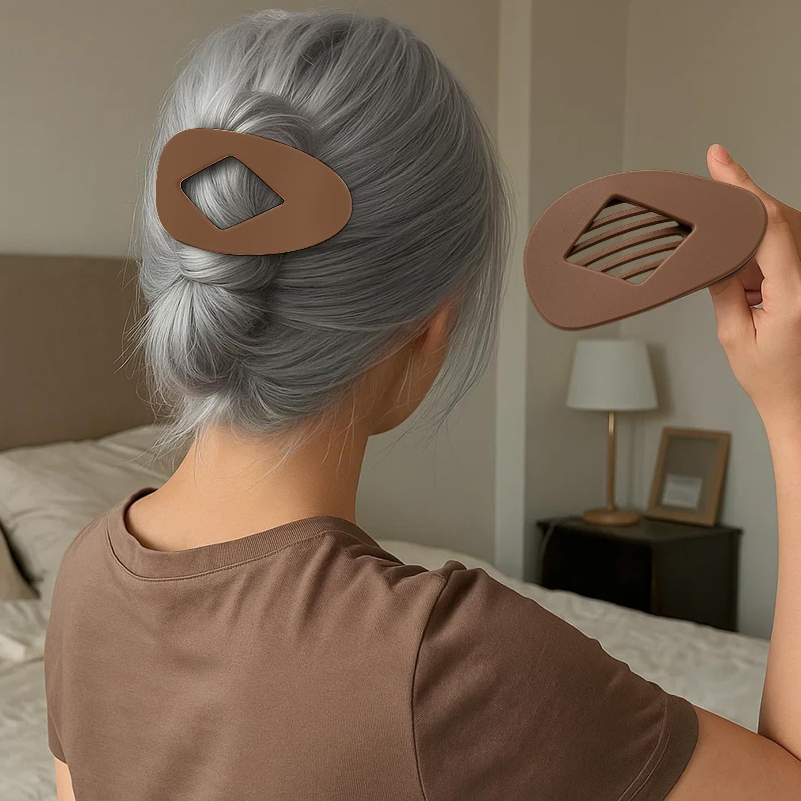 Flat Hair Claw Clips, Duckbill Hair Clips for Women 6PCS Hair Accessories for Daily Hairstyling Travel, Yoga and Special Occasions - Image 4
