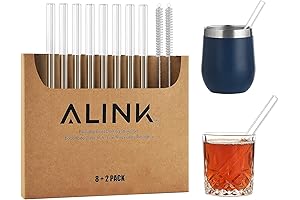 ALINK Short Reusable Straws: Refreshing Sips for Every Beverage