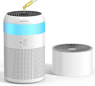 加湿器付き 空気清浄機 小型 12畳 脱臭 卓上 アロマ対応 集じん hepa フィルター 花粉 ペット 除菌 7色ライト付き 静音 省エネ ホコリ PM2.5 ウィルス アレルギー対策 ホワイト Demi Pro