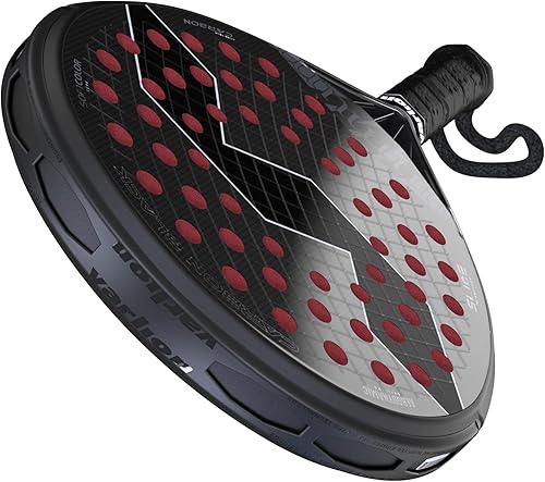 Pala de pádel LW Summum Carbon Black, Forma Redonda para Control Profesional Intermedio con Tecnología Summum y Softcolor EVA Core