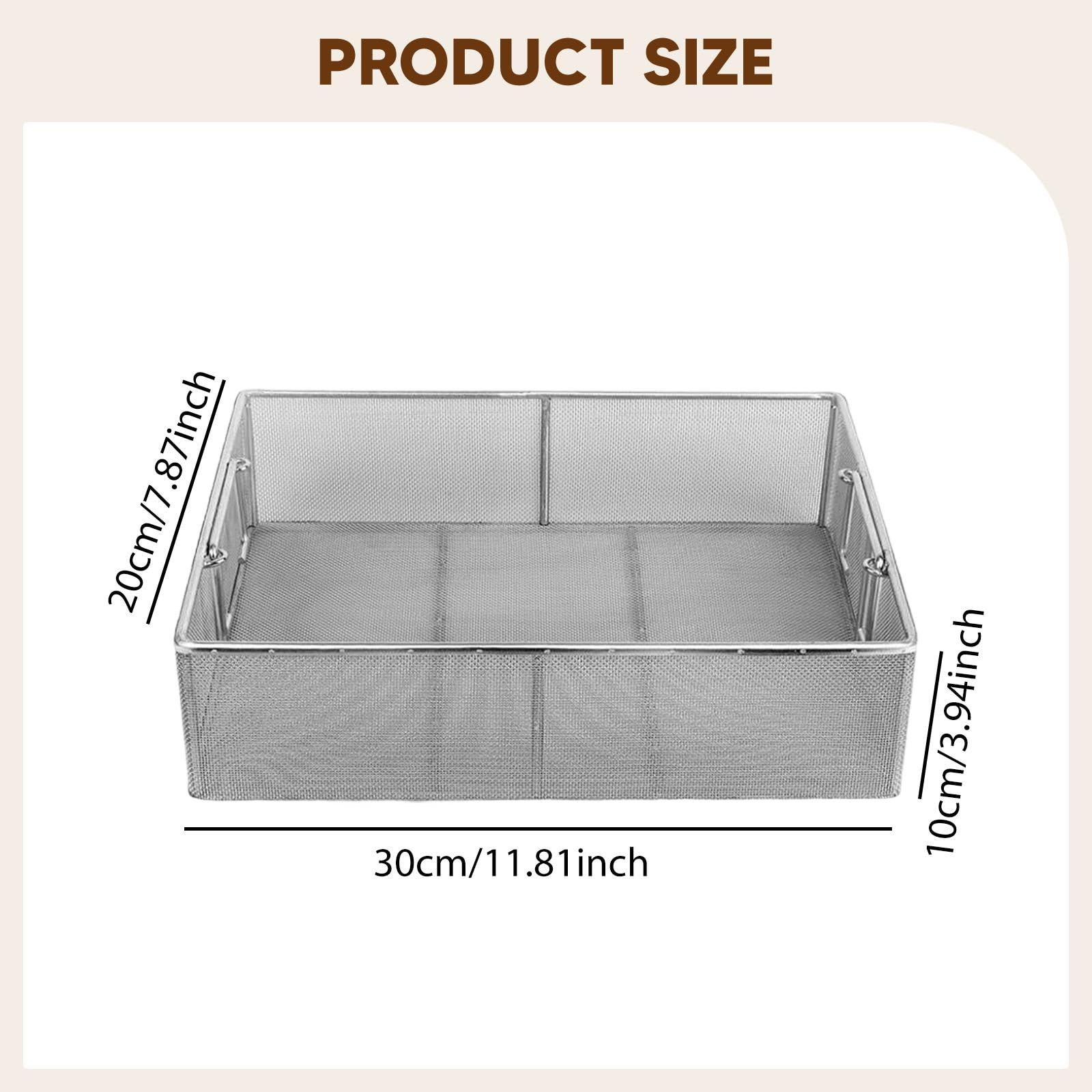 Qianly Cleaner Basket Portatile Vassoio Lavaggio Acciaio Inox Anticorrosione Adatto per Studio Odontoiatrico Organizzazione Medica