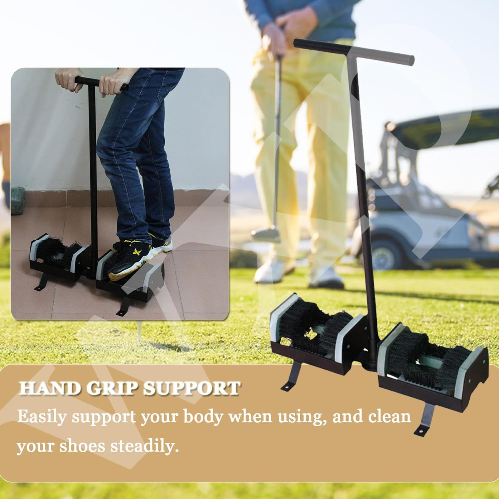 Lave Bottes Grattoir à Semelles,Brosse Nettoyage Grattoir Chaussures Extérieur,Grattoir Chaussures Extérieur,Brosse Grattoir Bottes Robuste,Outil Nettoyage