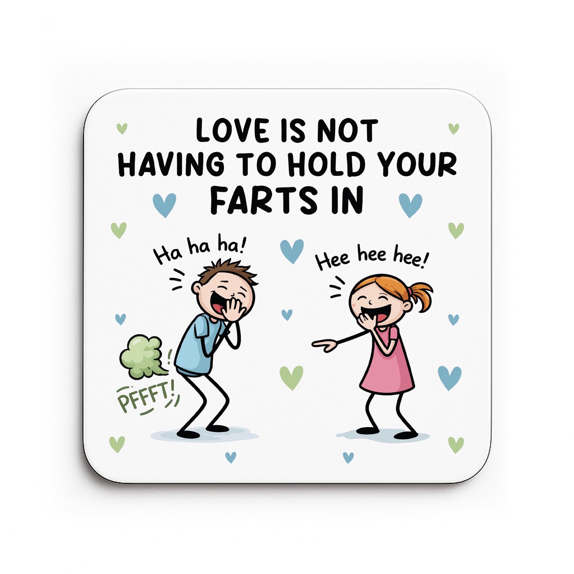 Red Ocean Funny Gift For Valentines Anniversary Birthday Silly Fart Drinks Coaster Joke Present For Wife Husband Boyfriend For Her For Him Keepsake