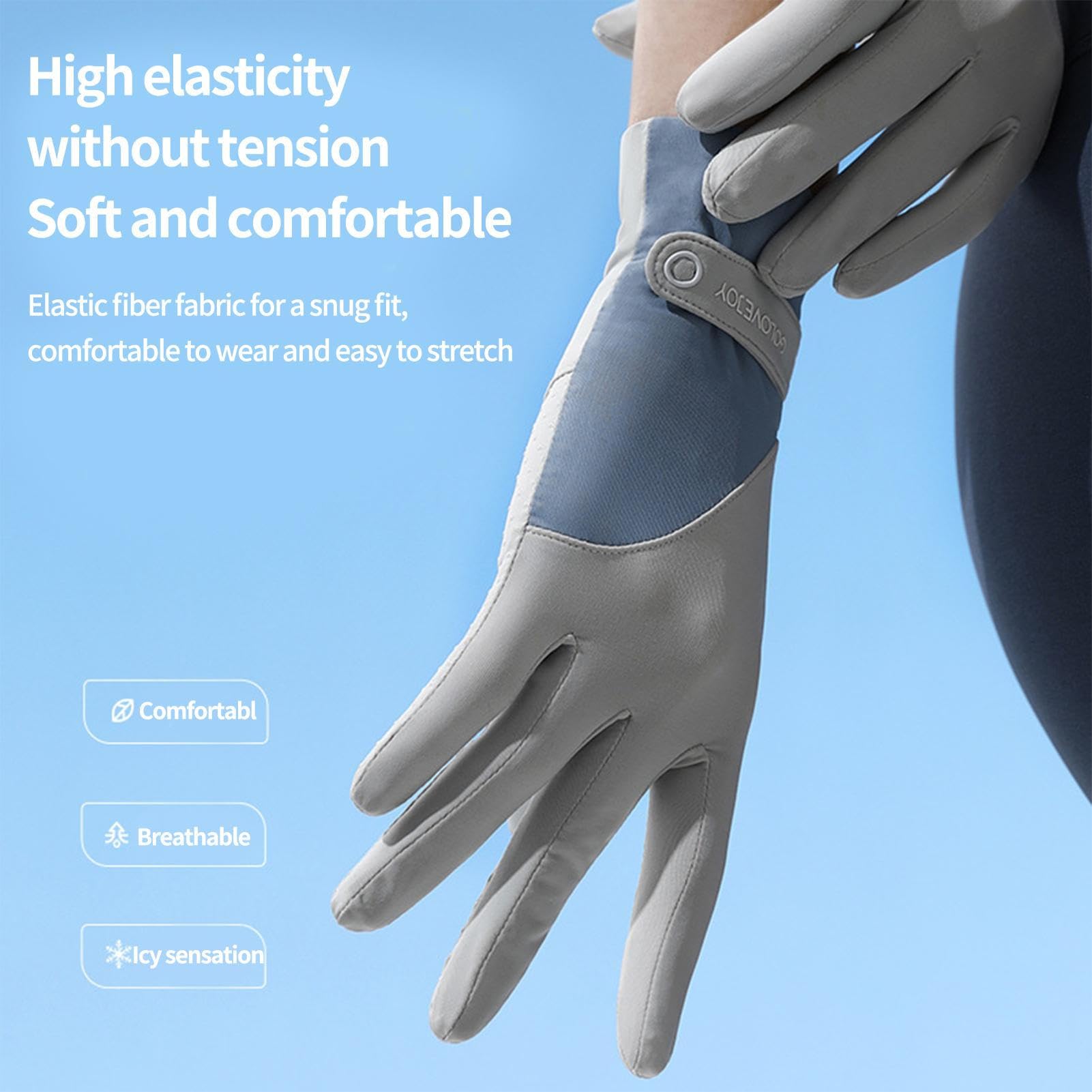 Guanti Estivi Donna Con Protezione UV 50+ - Antiscivolo E Touch Screen Per Guida E Sport