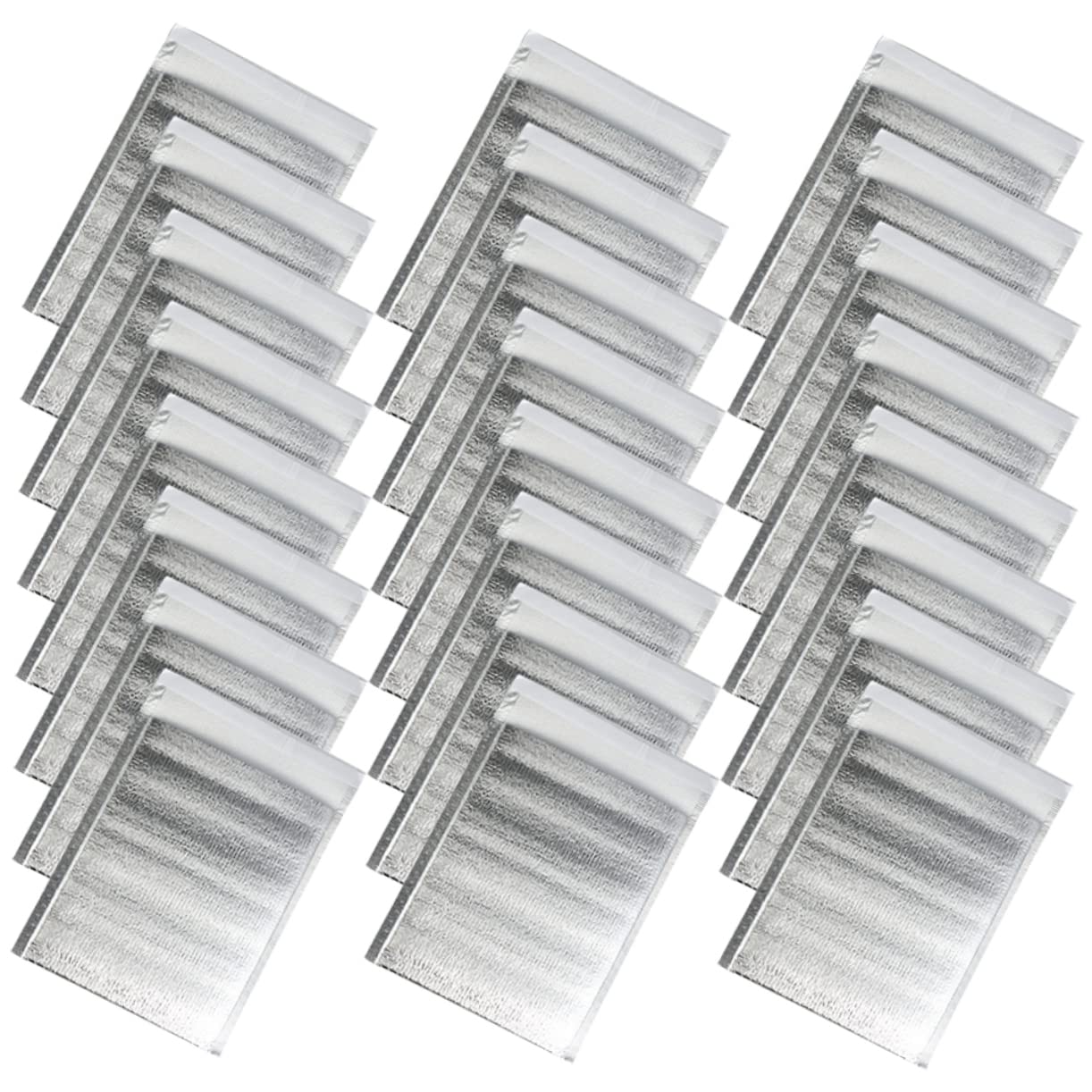 100 Pièces Sacs Isolants Sacs Postaux Expéditeurs D'expédition à Froid De Selle Chic Isolé Tridimensionnel Feuille D'aluminium Coton Perlé Une Glacière