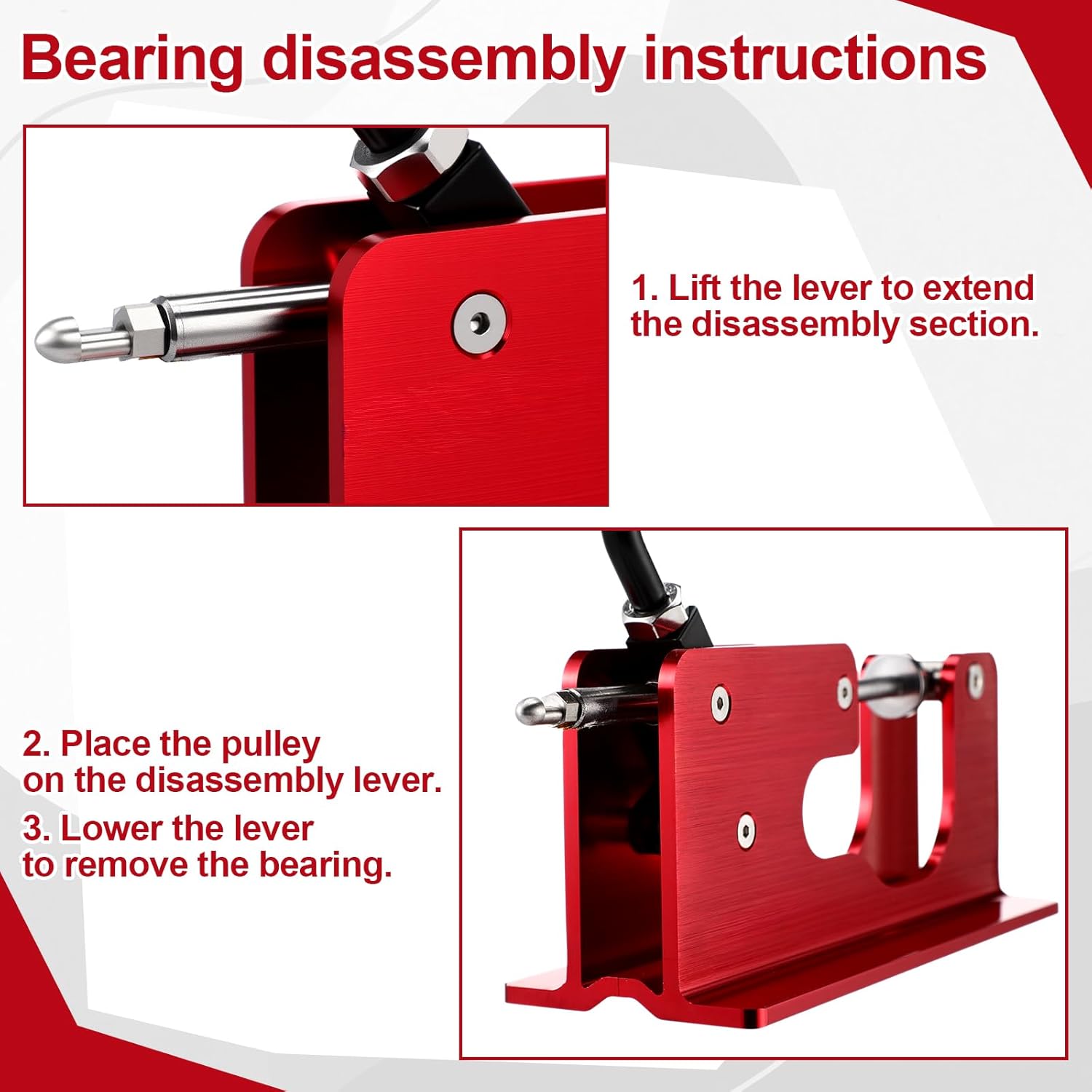 Bearing Press and Puller Wheel Bearing Press Skateboard Tool Fits 7mm 8mm Bearings for Skaters Skateboard, Inline, Longboard, Quad, Caster, and Cruiser Wheels