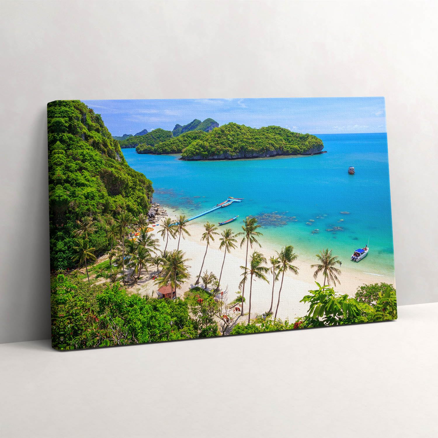 Wallfluent Art Canvas Painting Wall art 30x20cm/11.8x7.9inch for Bedroom Decor Large Canvas Prints Abstract Wall - Koh Samui National Park Thailand โ image 1