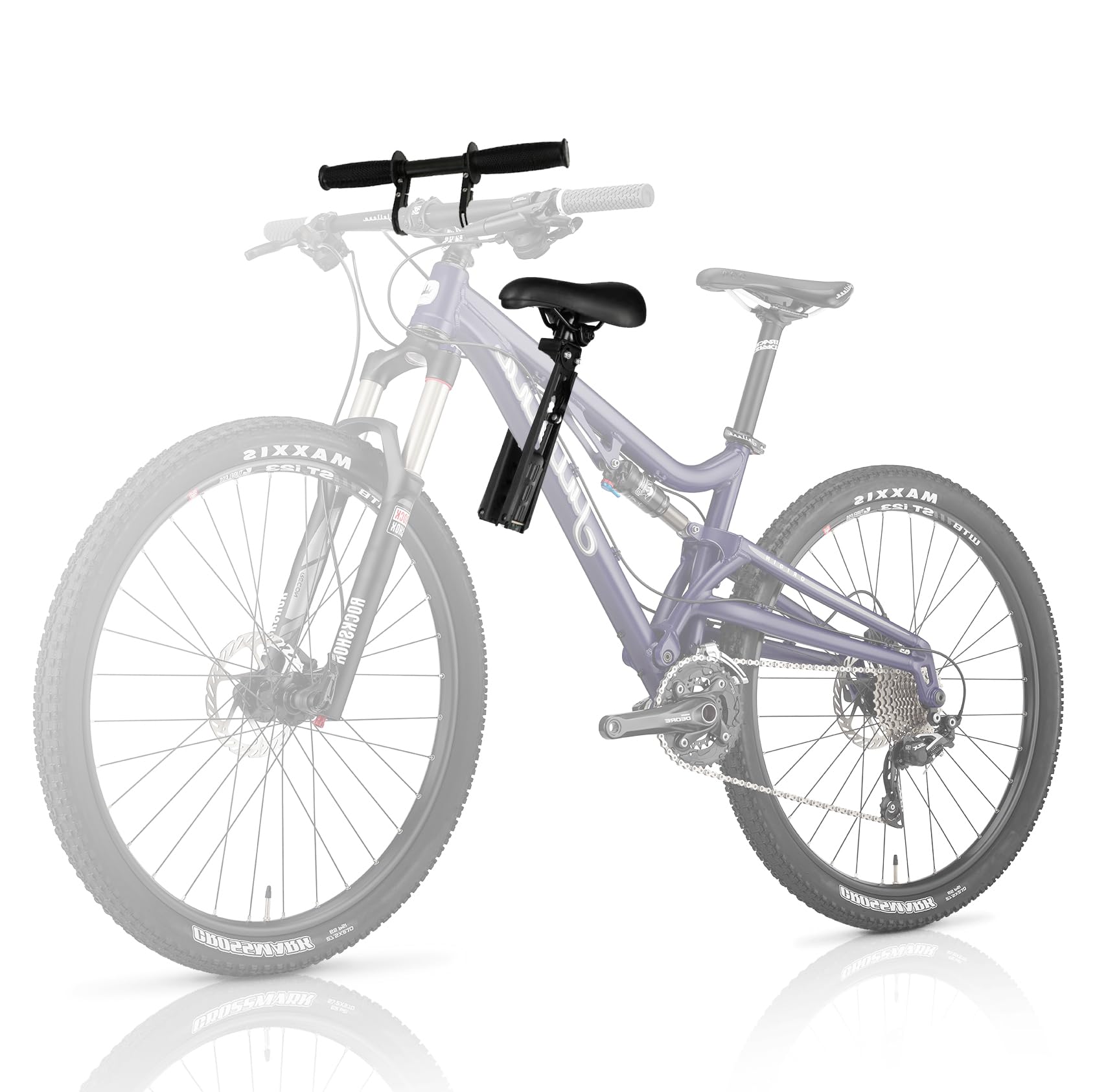EVER GOODS - Asiento Infantil Compatible con Toda Bicicleta de montaña. Asiento Bicicleta niño de 2 a 6 años (hasta 21kg), Silla Bicicleta niño Delantera y Manillar de rápida instalación.