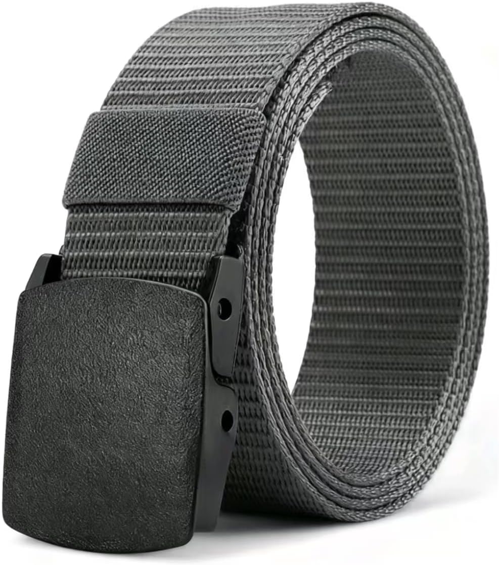 Tactical Belt for Men, Nylon Webbing with Quick Release Plastic Buckle,50" Extra Long Heavy Duty Utility Belt