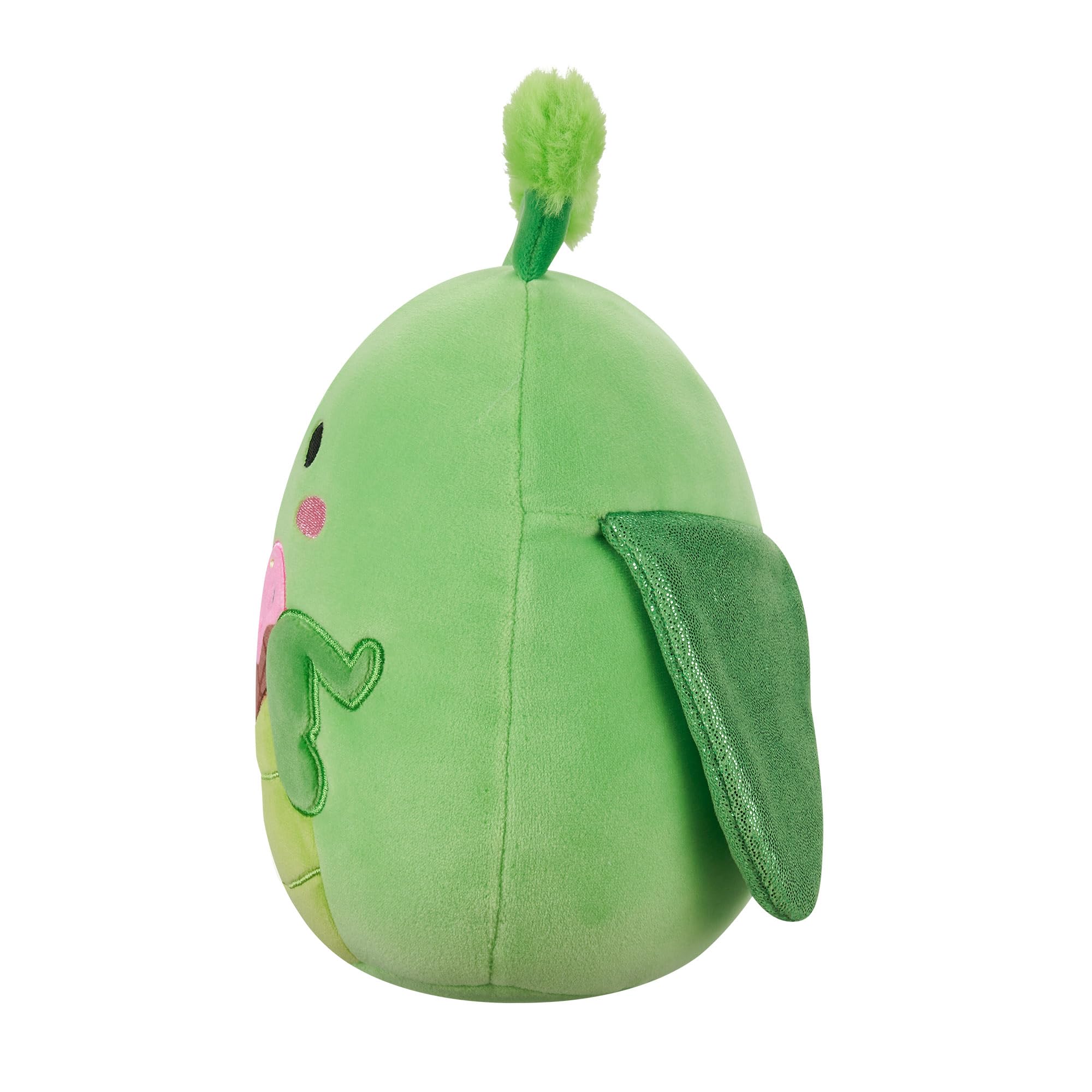Squishmallows Original 7.5-Inch Trenton the Green Praying Mantis Holding a Heart Ice Cream Valentines Plush - Image 4