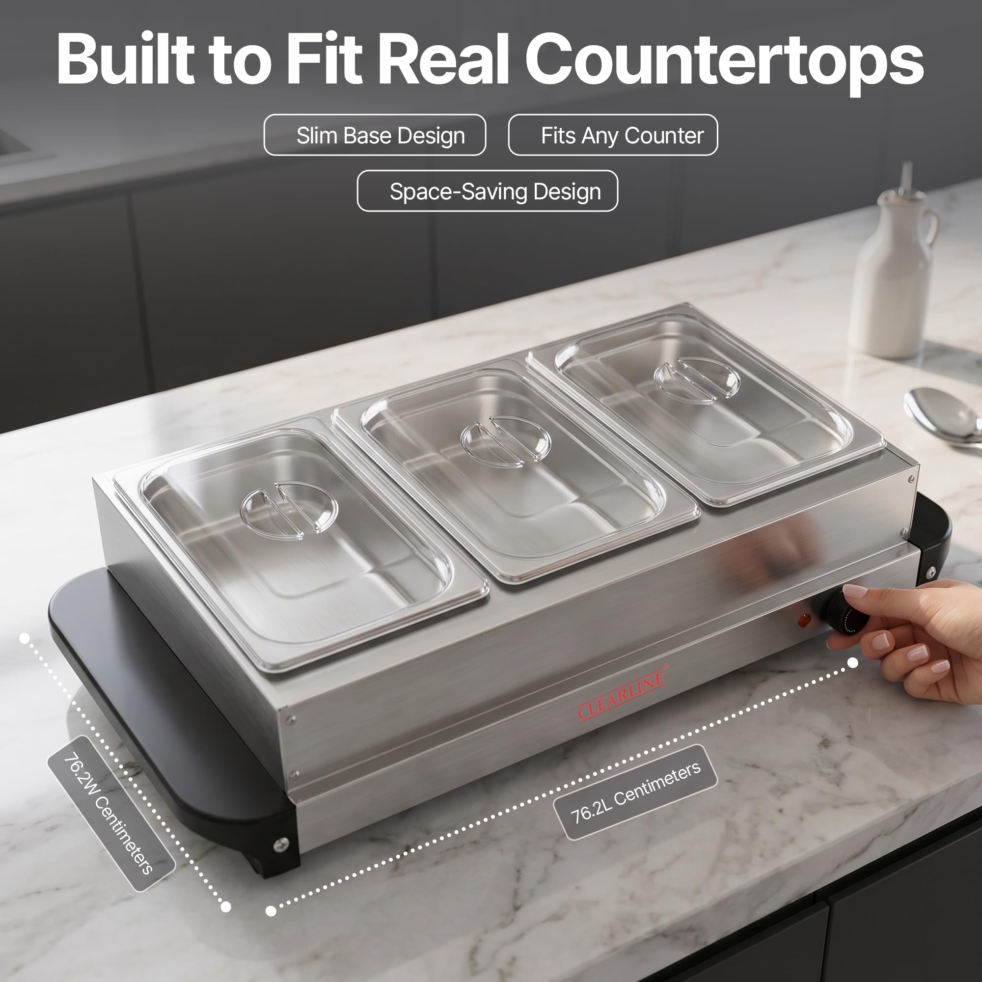 Clearline Electric Food Warmer - Buffet Server -4