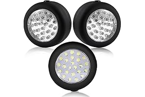 CALIFORNIA CADE: 3 Pack Small Round Magnetic LED Work Lights