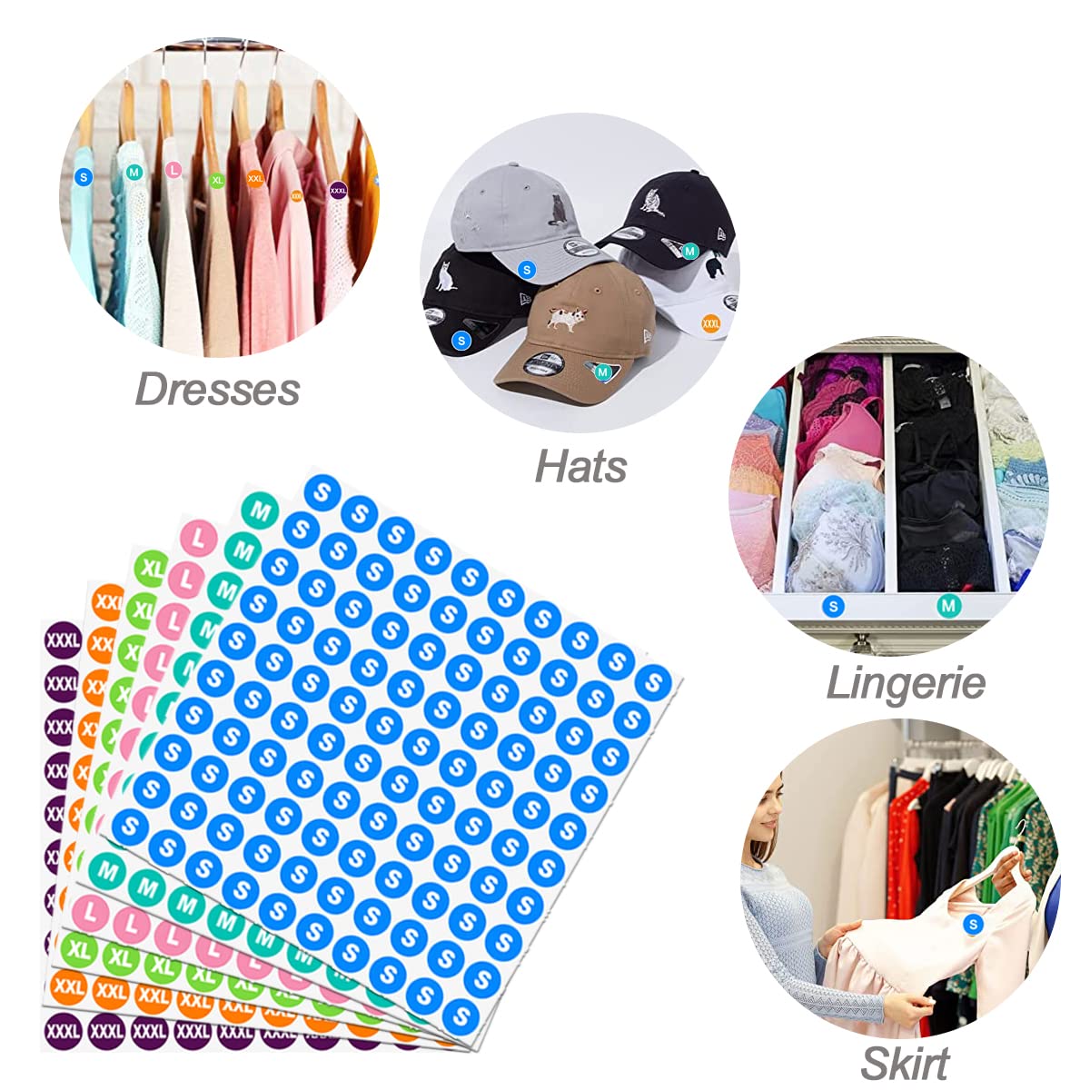 【30%】【103】サイズシール【XX large】 Amazon | Getrays 3000個 業務用 サイズ シール、30枚 丸型