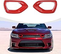 Vista 8 de Funda para parrilla delantera del cargador, insertos de rejilla de parachoques delantero, moldura de malla compatible con accesorios exteriores