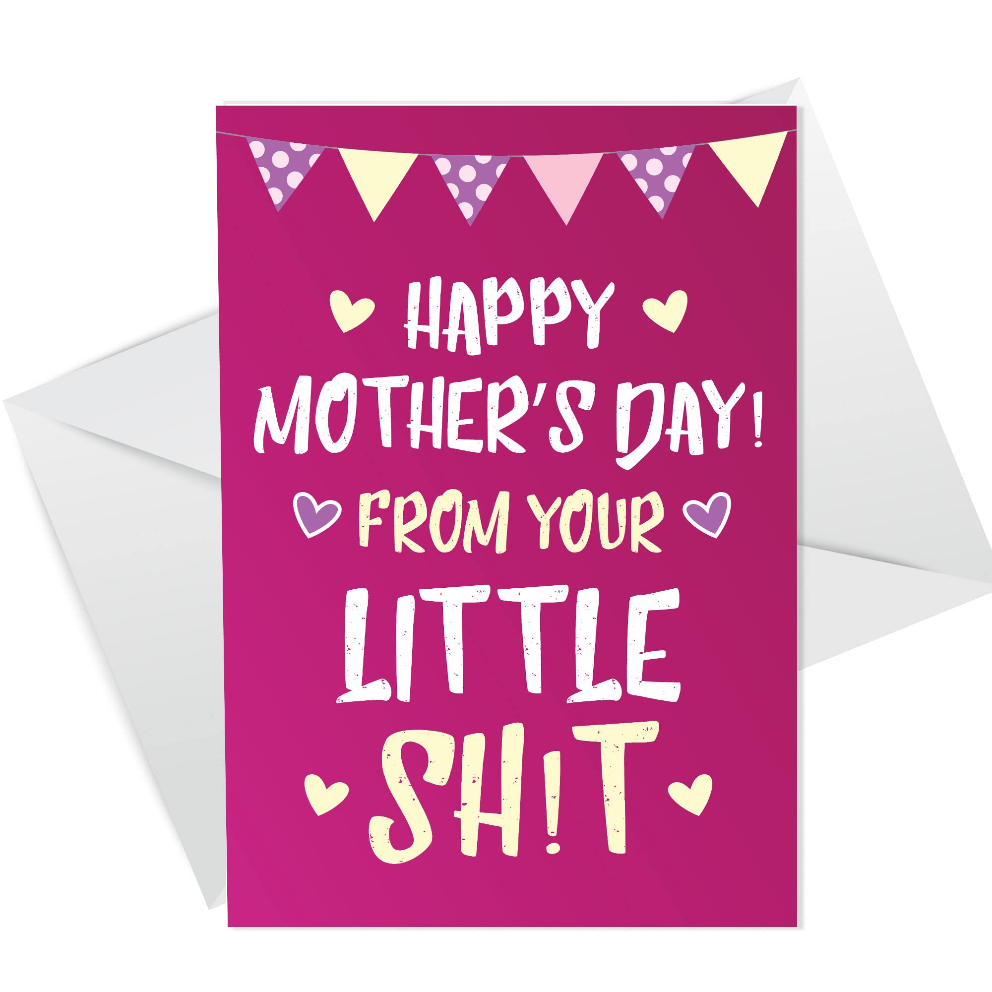 Funny Rude Mothers Day Card For Mummy Mum A6 Card From Daughter Son
