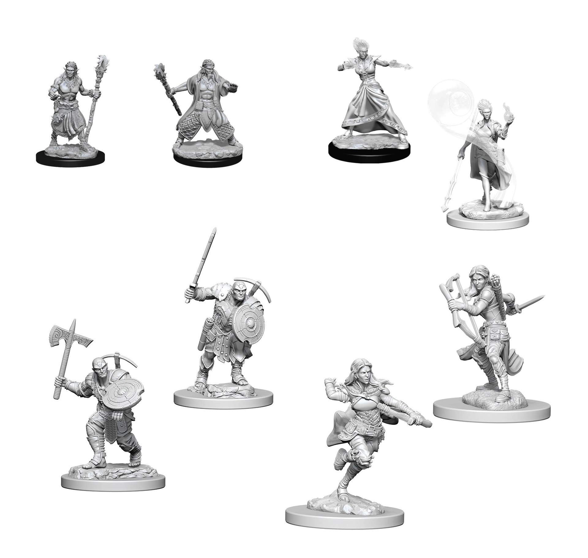 D&D Nolzur's Marvelous Miniatures - Water Genasi Maschio Druido (Non Dipinto)