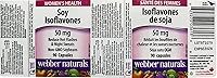 Vista 3 de Webber Naturals Isoflavonas de soja 50 mg 90 cápsulas