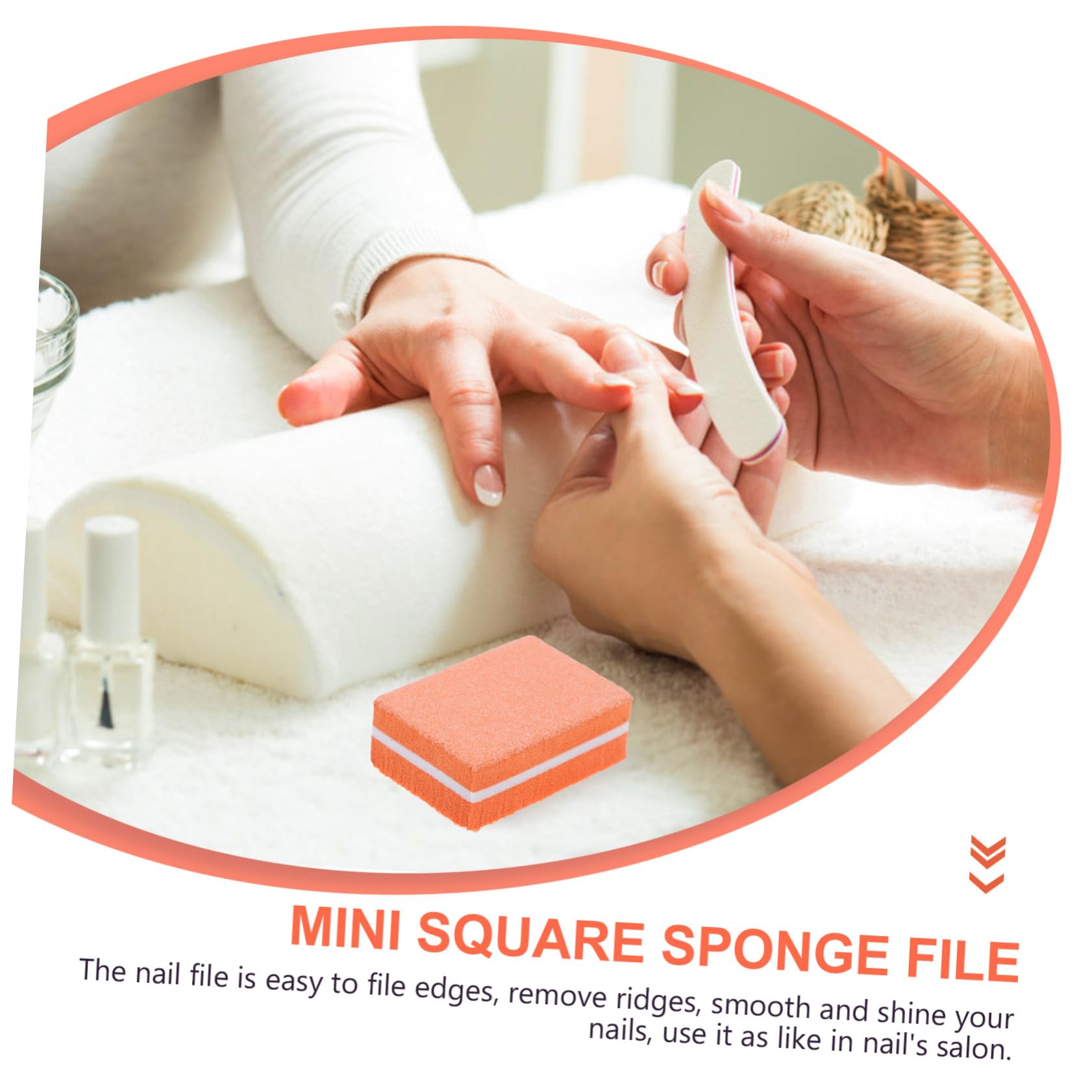 Healvian 200piezas Limaduras De Esponja Para Uñas Mini Bloques Pulidores Para Manicura y Pedicura Salones