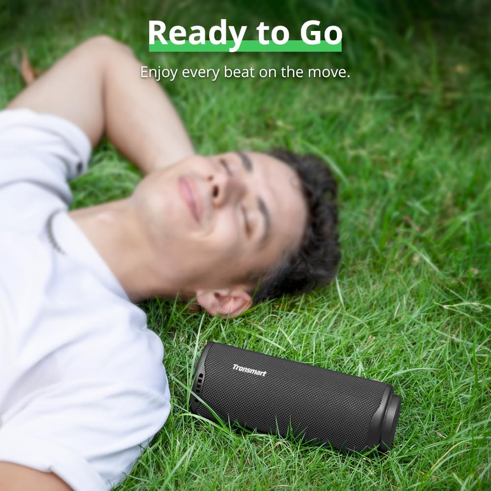 Tronsmart T8 Altavoz Portátil Bluetooth 40W, Luces Led, Protección Agua IPX7, Graves Potentes con Sonido Stereo de Alta Fidelidad, Speaker Inalámbrico con EQ para Camping, Ciclismo, Interior, Exterior
