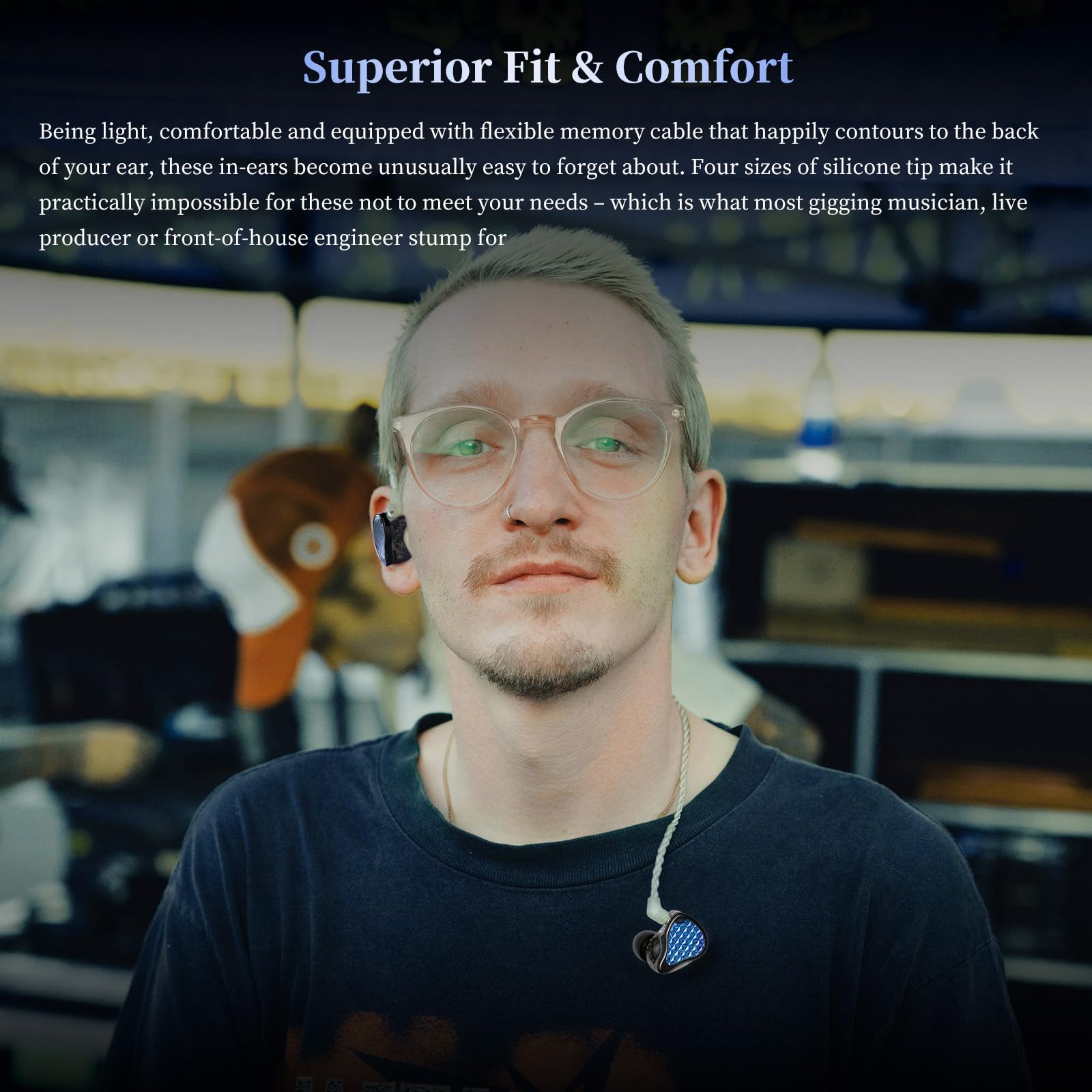 KZA COUSTICS KZ ZAS Pro In Ear Monitor, 1DD+7BA Hybrid Kopfhörer