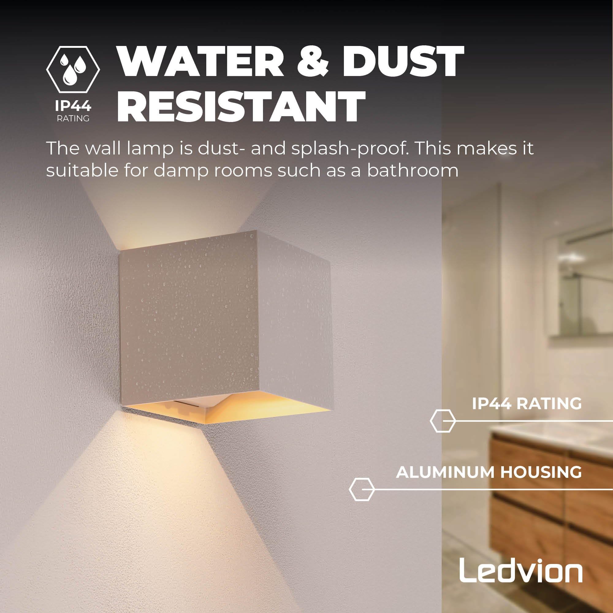 Ledvion - 4x Lámpara de Pared Recargable Beige USB con Sensor de Movimiento, 2700K, 170 Lúmenes, IP44, Batería de 4400mAh, Instalación Inalámbrica