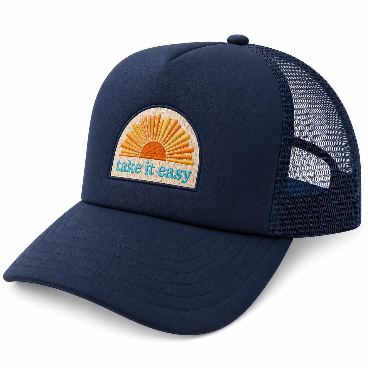 PACIFIC BRIM Women's and Men's Adjustable Cap Mesh Side Panels Trucker Hat