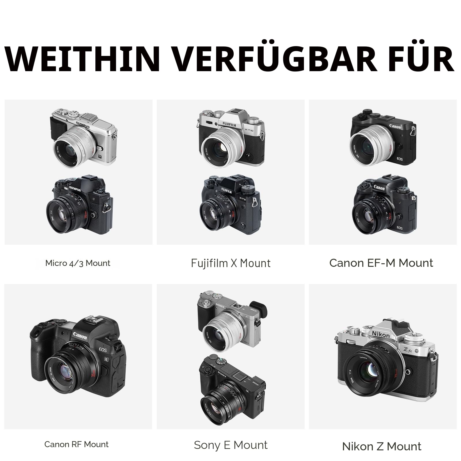 7artisans F1.4 Mark II APS-C Fixed Focus Objektiv mit 35 mm großer Blende für Sony E Mount spiegellose Kameras A6500 A6300 A6100 A6000 A5100 A5000 A9 NEX3N NEX5 NEX5T NEX5R NEX67
