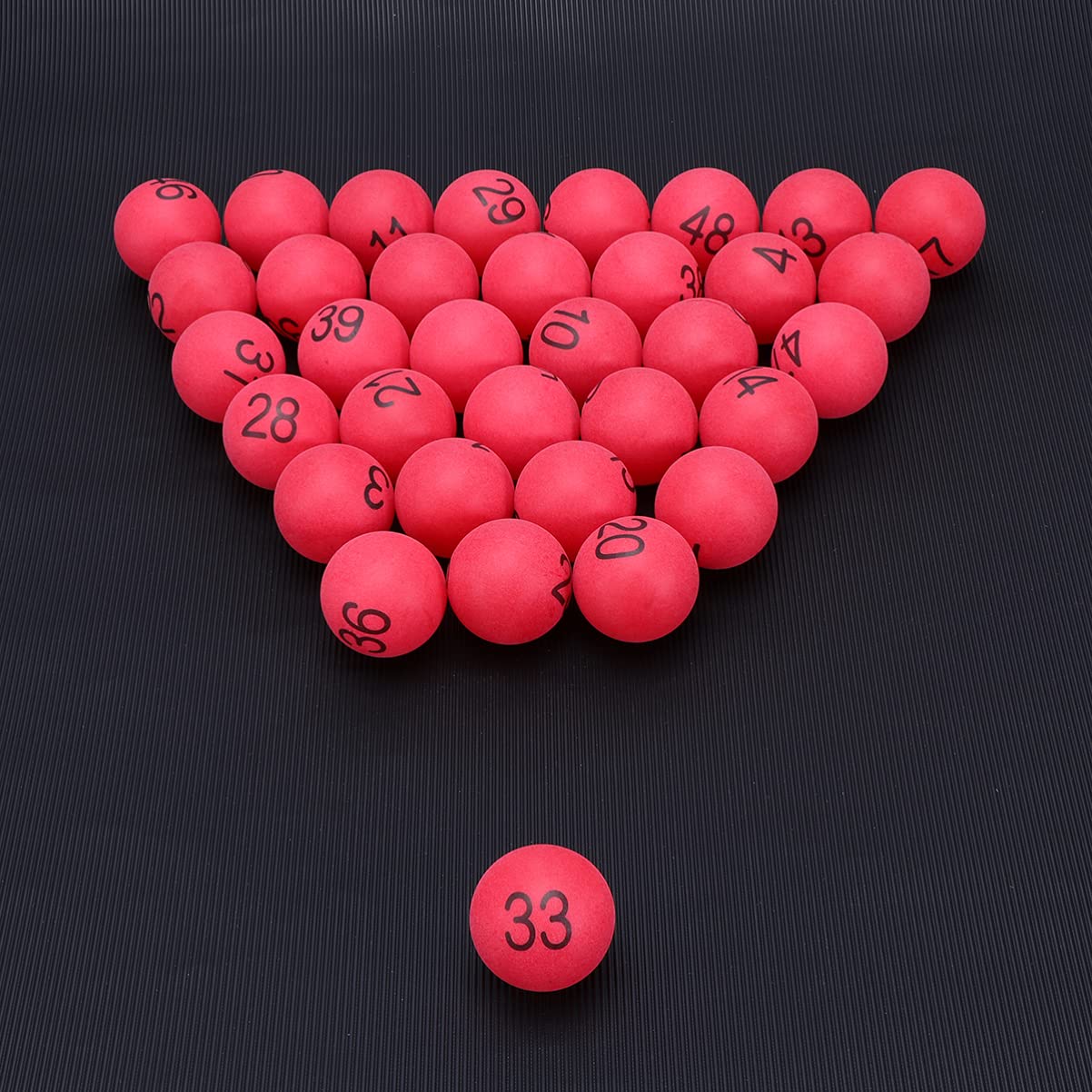 Toyvian 100 bolas de lotería con números del 1 al 100 bolas de bingo numeradas coloridas pelotas de ping pong pelotas de juegos de cerveza pong bolas de fiesta juego de fiesta juego de beber