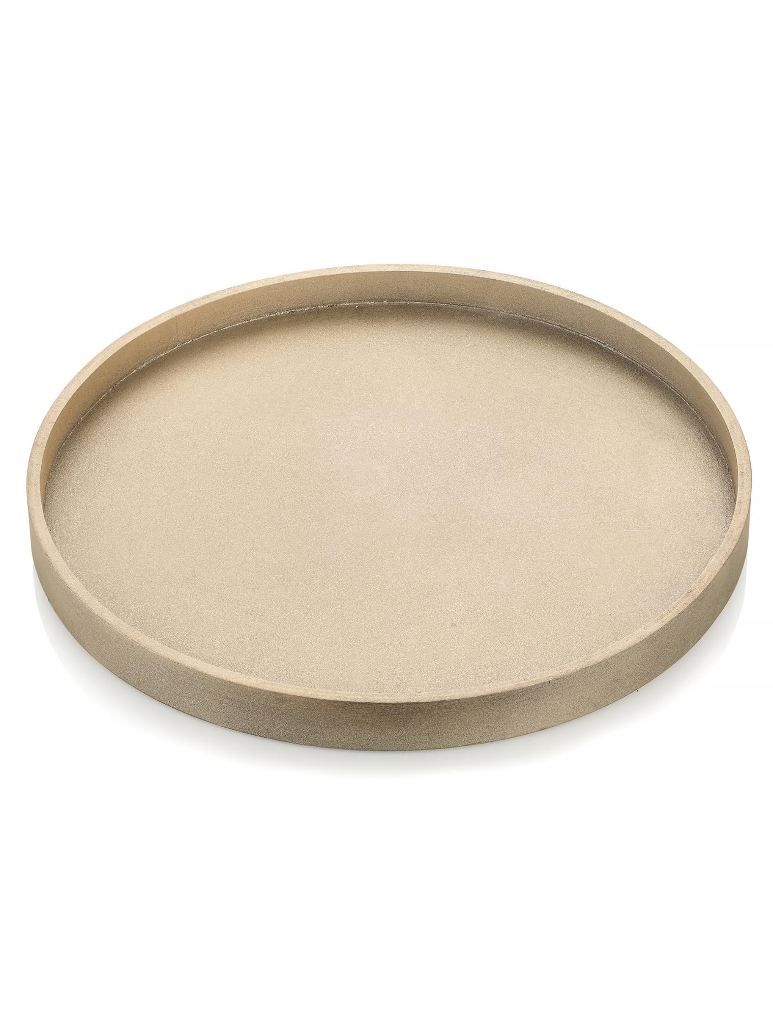 Plateau en bois doré rustique Hanobe 30,5 cm pour centre de table et bougie