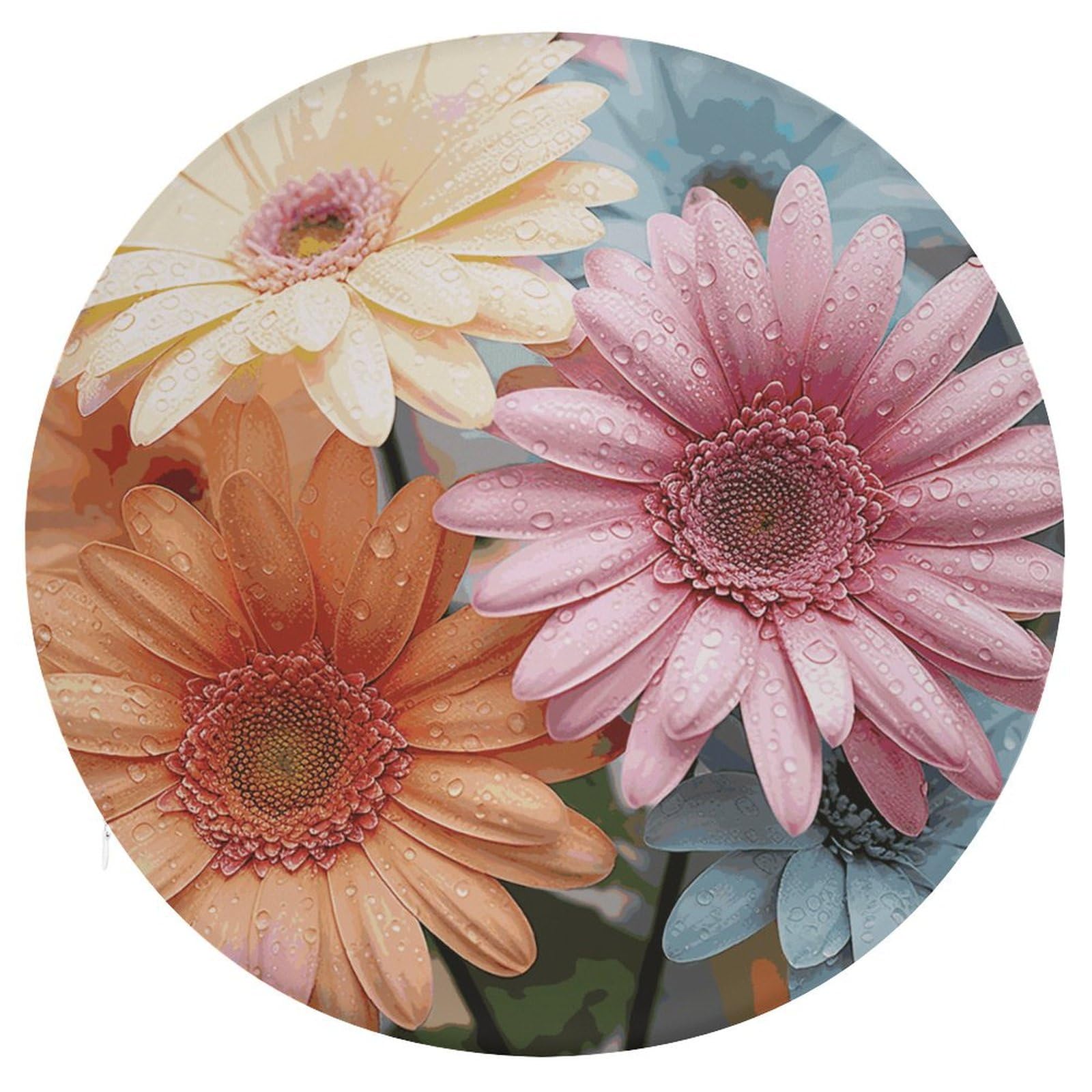Coussin de siège rond anti-douleur en mousse mémoire de forme