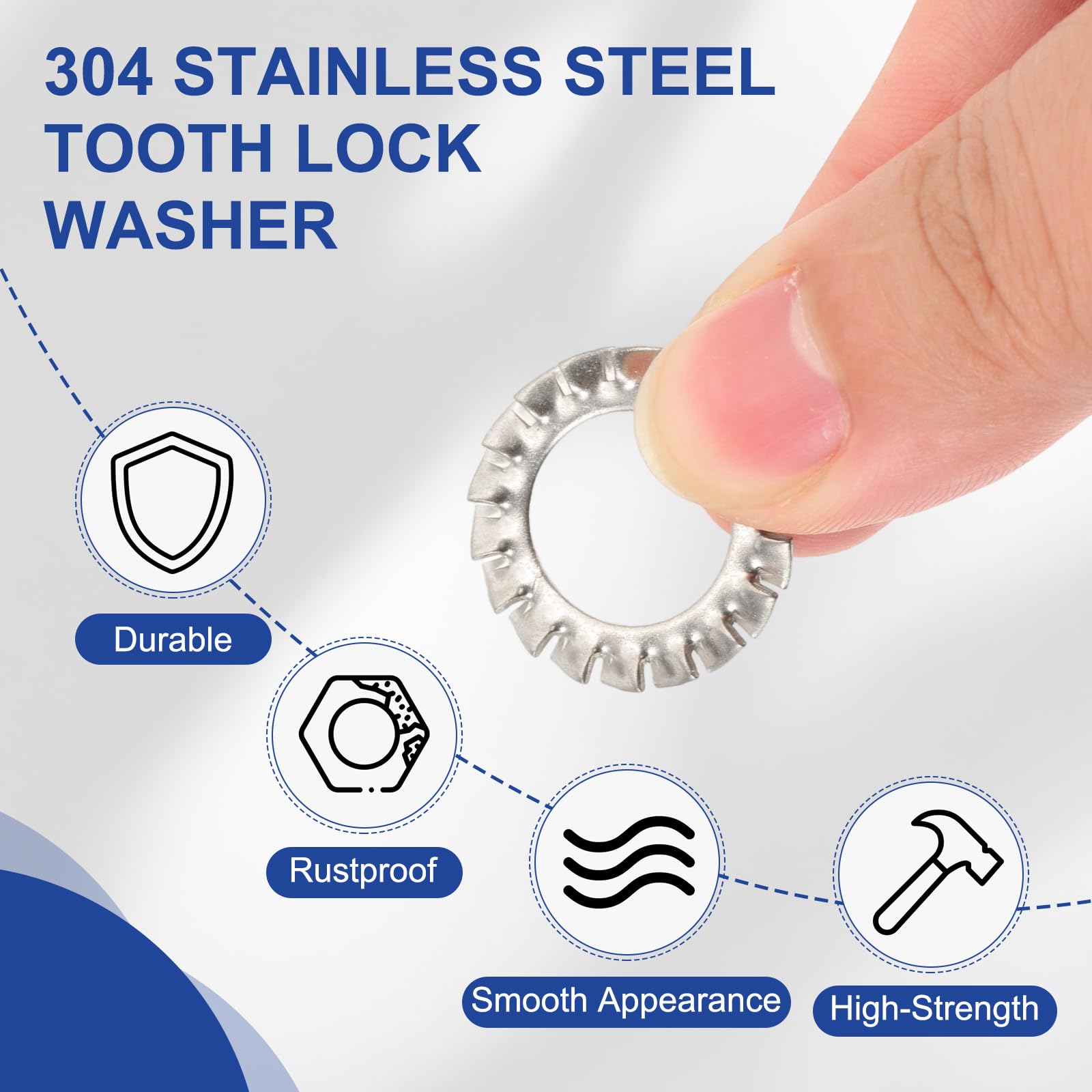 PATIKIL M14 External Tooth Lock Washers - Image 3