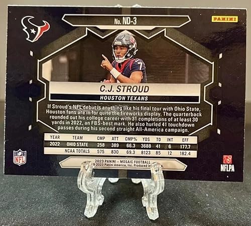 Miniatura 2 de 2023 Panini Mosaic Football C.J. Stroud NFL Debut RC Rookie Card Houston Texans