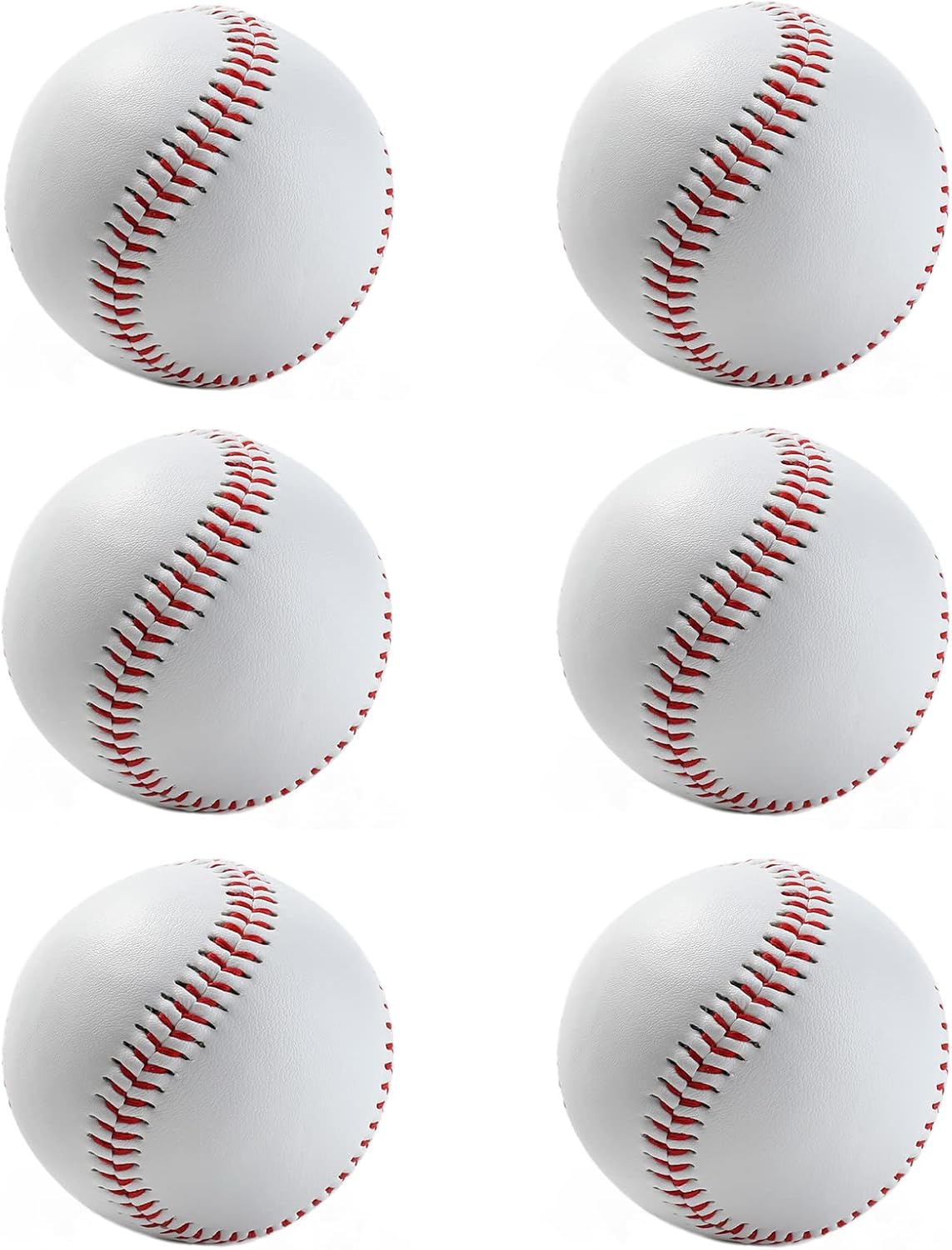 Baseball, NEXCOV 6 Pack Practice Baseballs for Catching, Throwing and