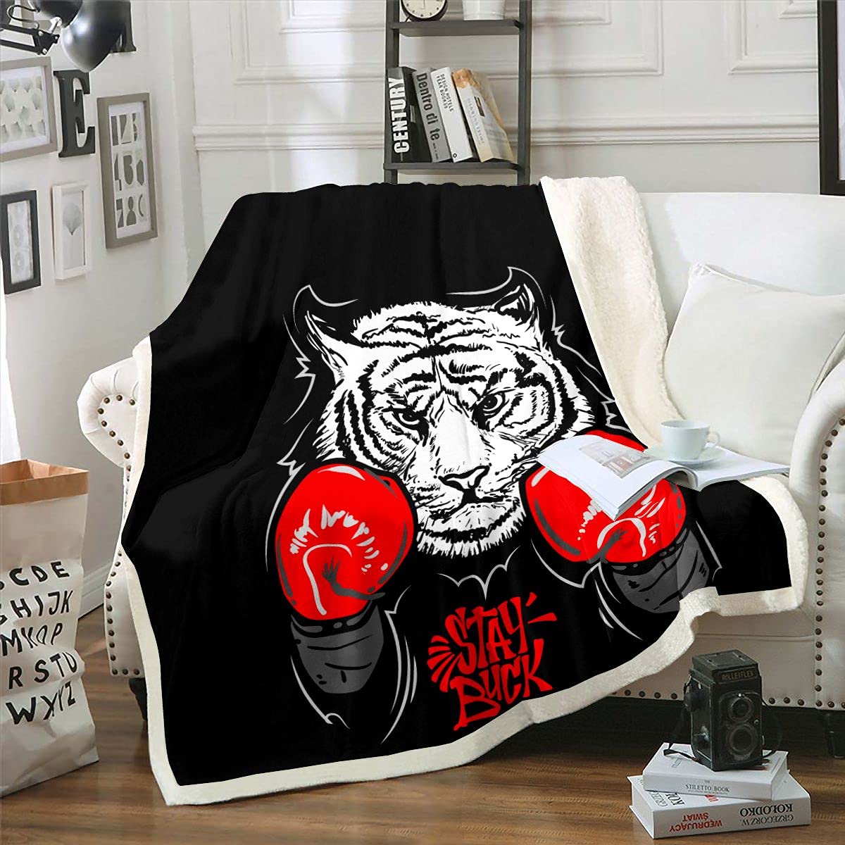 Couverture bébé tigre en peluche pour un nid de tendresse douillet