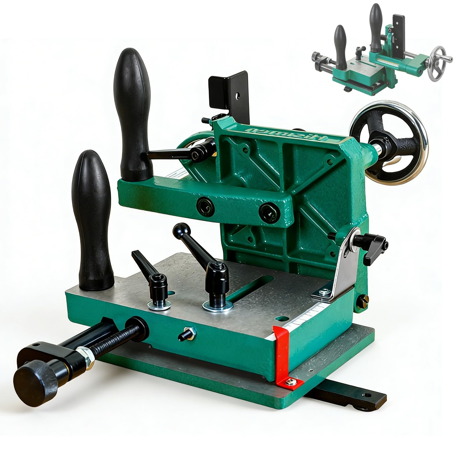 JXYQ Tenoning Machine, Multi-Functional Woodworking Fixture for Table Saws, Maximum Clamping 82.5mm, Angle Adjustment 0-45°, Precision Drilling