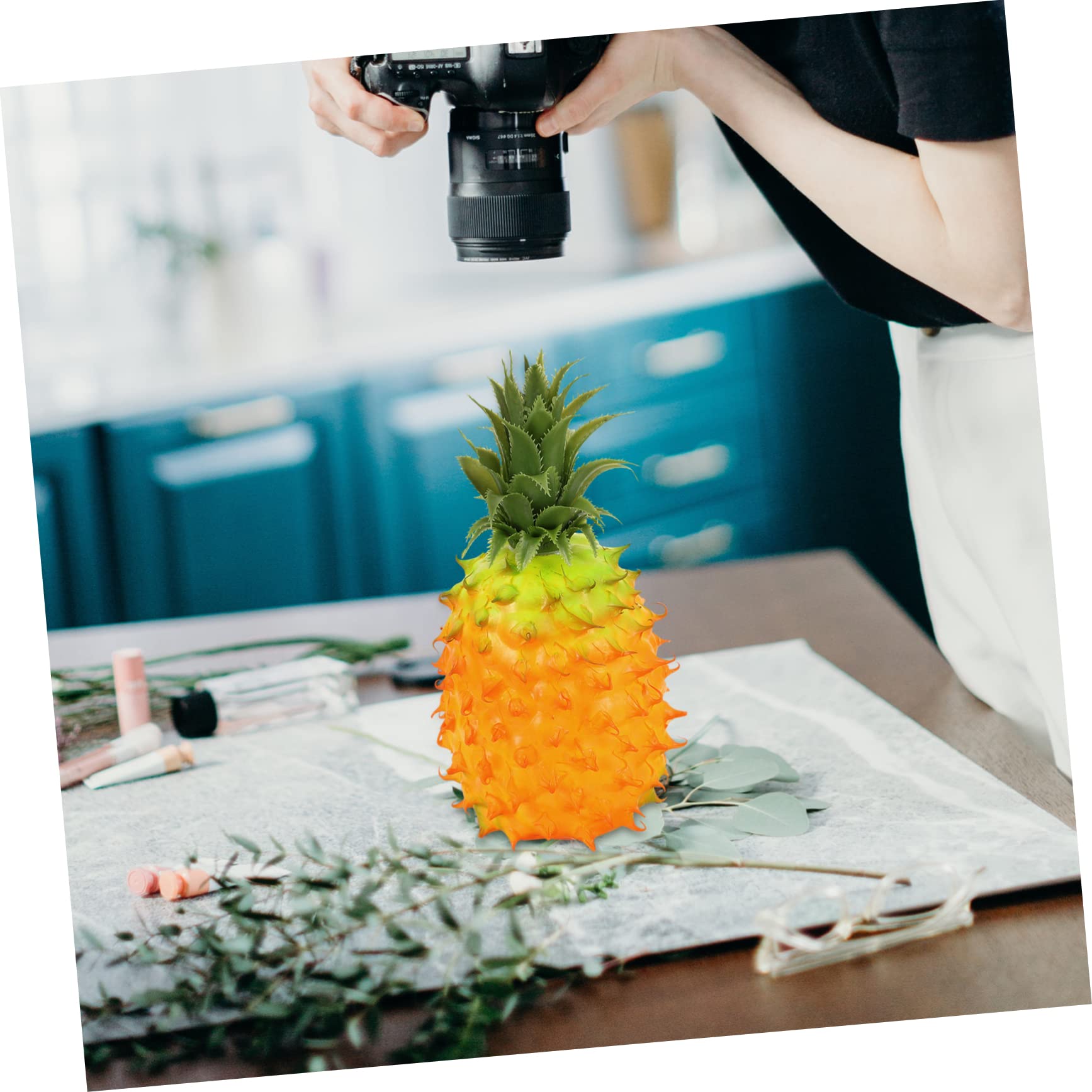Modelo De Piña Simulada Decoración De Fruta Falsa Ideal para Exposiciones