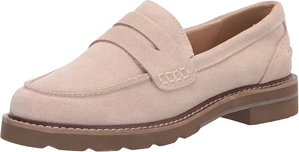 Anne Klein Women's Emmylou Loafer,Beige, 9 M