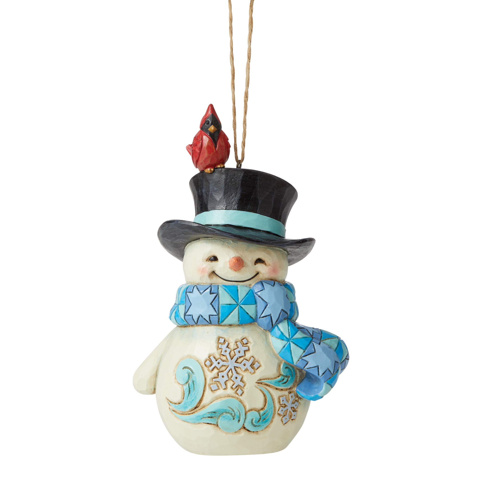 Figurine de Noël bonhomme de neige Jim Shore Enesco pour table de fête