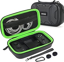 Travel Case for Razer Kishi V2 IOS/Android mobile Controller,Portable Travel All Protective,Hard Messenger Carrying Bag, Strong strap ,Soft Lining ,with Pockets for Accessories Black
