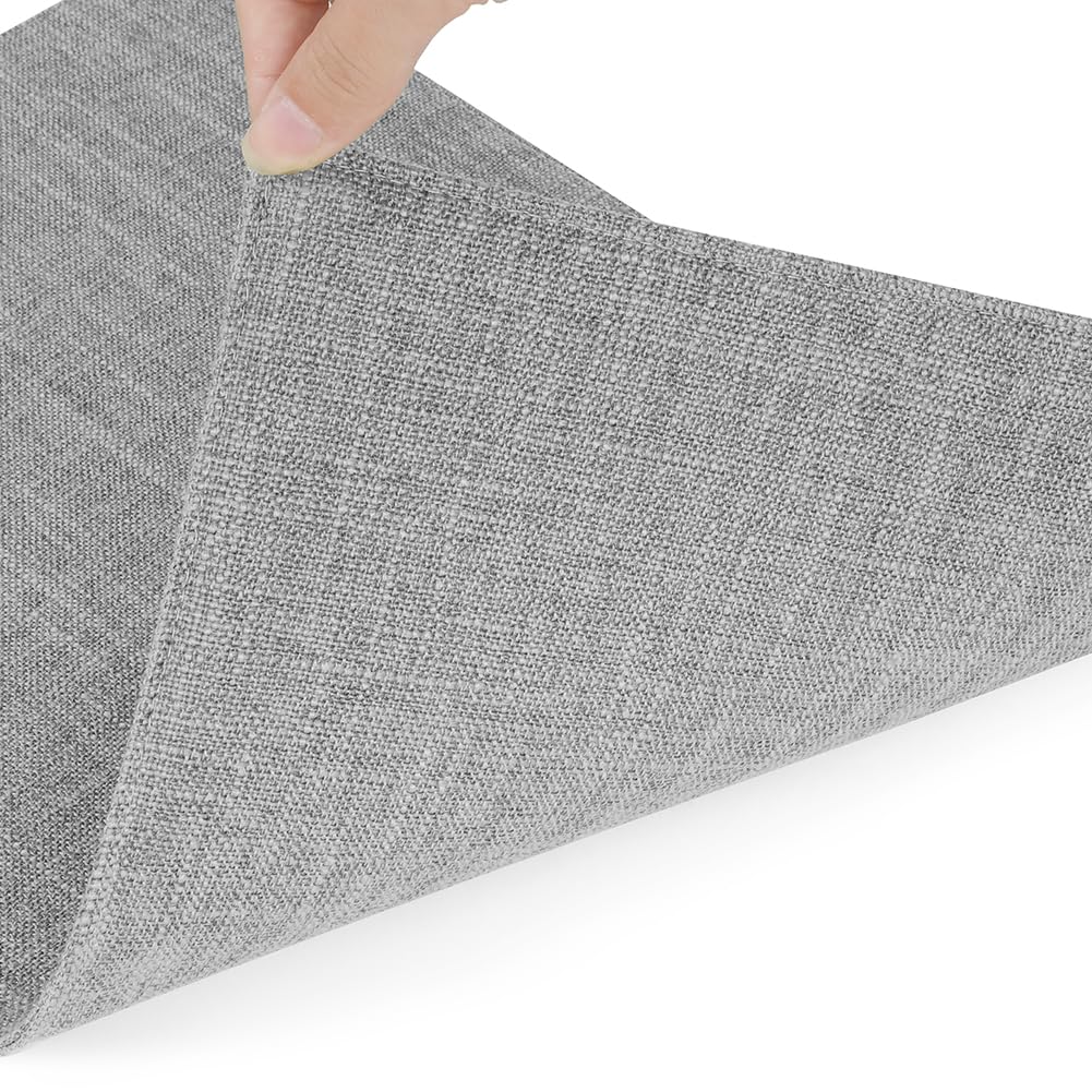 AUAUY Table Mats Set of 4, Faux Linen Washable Place Mats - Image 3
