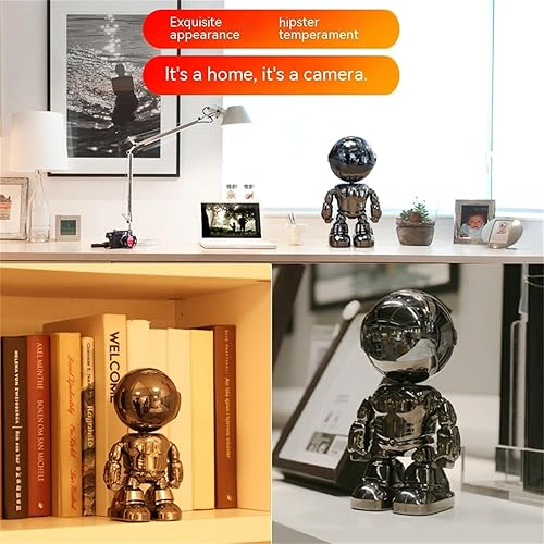 Miniatura 8 de Luqeeg Cámara de seguridad para el hogar, cámara de seguimiento automático, 1080P aplicación inteligente robot cámara para bebé monitor de video