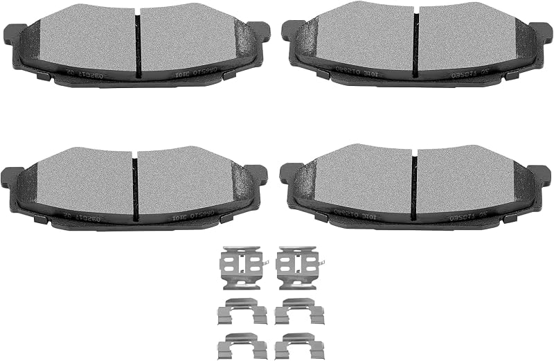 Pastilhas de freio traseiras SCITOO D1095-7957 semimetálicas – Jogo com 4 unidades
