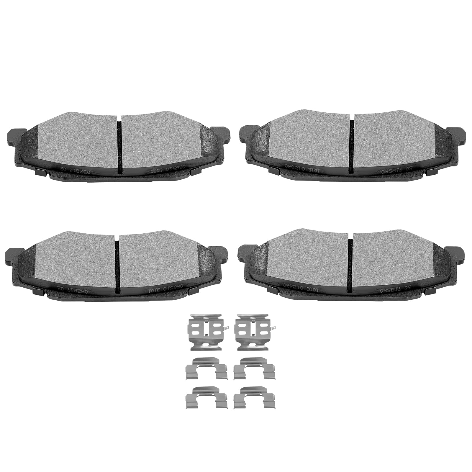 SCITOO D732 Rear Semi-Metal Brake Pads Sets Fit 2004-2009 For Cadillac For XLR,1997-2007 2009-2013 For Chevrolet For Corvette